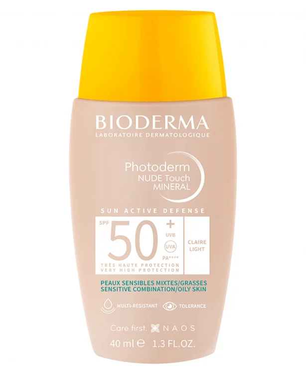 PHOTODERM_NUDE_TOUCH_MINERAL_SPF50 NUDE Touch MINERAL SPF50+ tinta clara