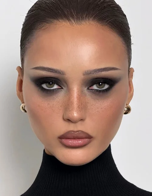 Tendencias de Maquillaje Otoño Invierno 2026-smokey noir